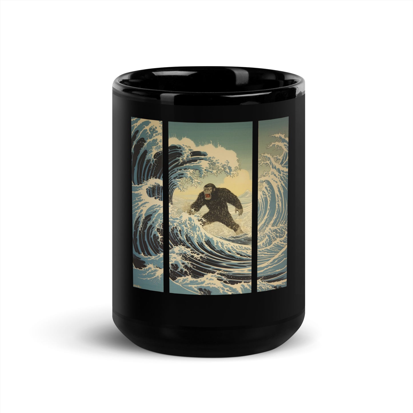 Ukiyoe Meets Gorilla The Hokusai Wave