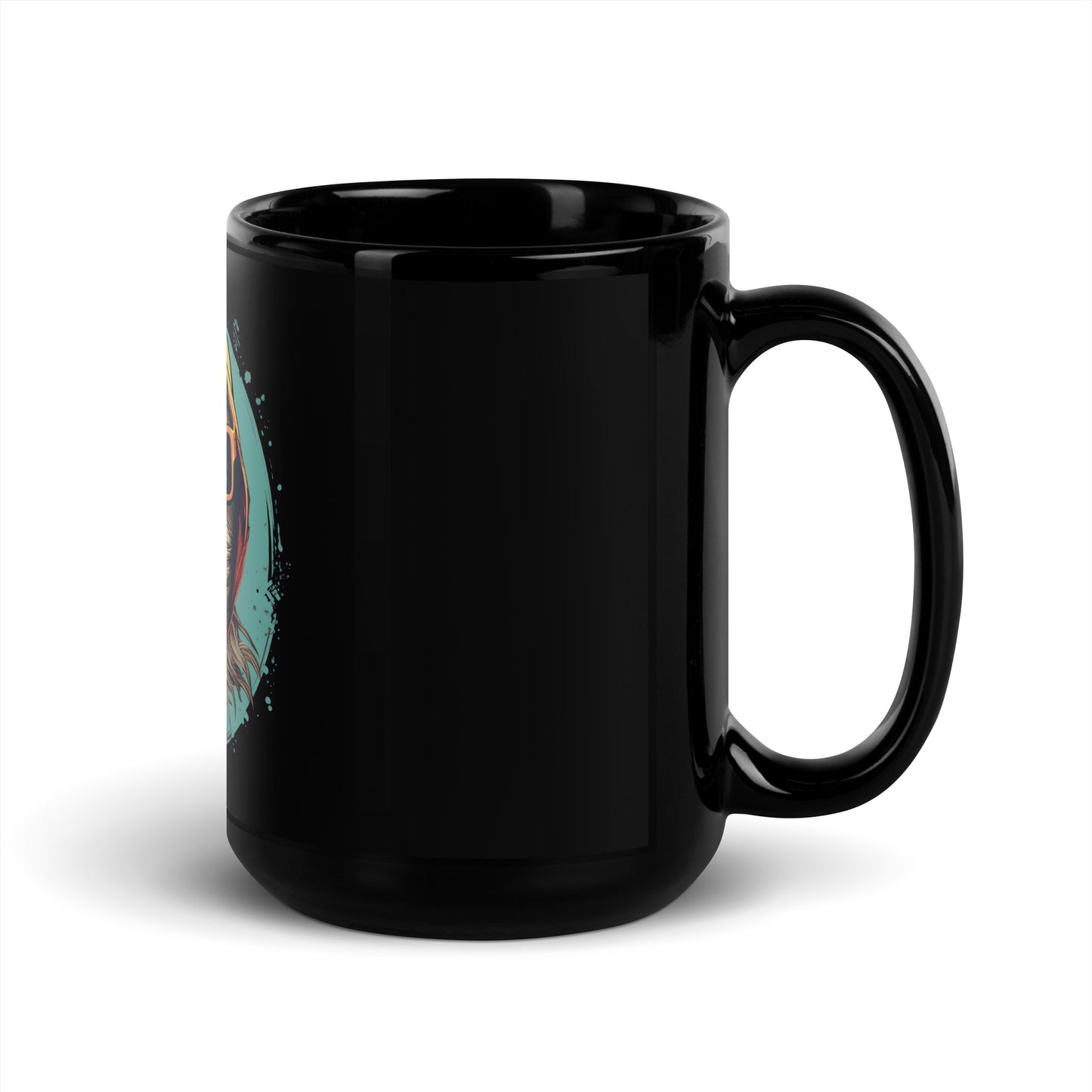 Sloth Swag Just Chill with Me Black Mug
