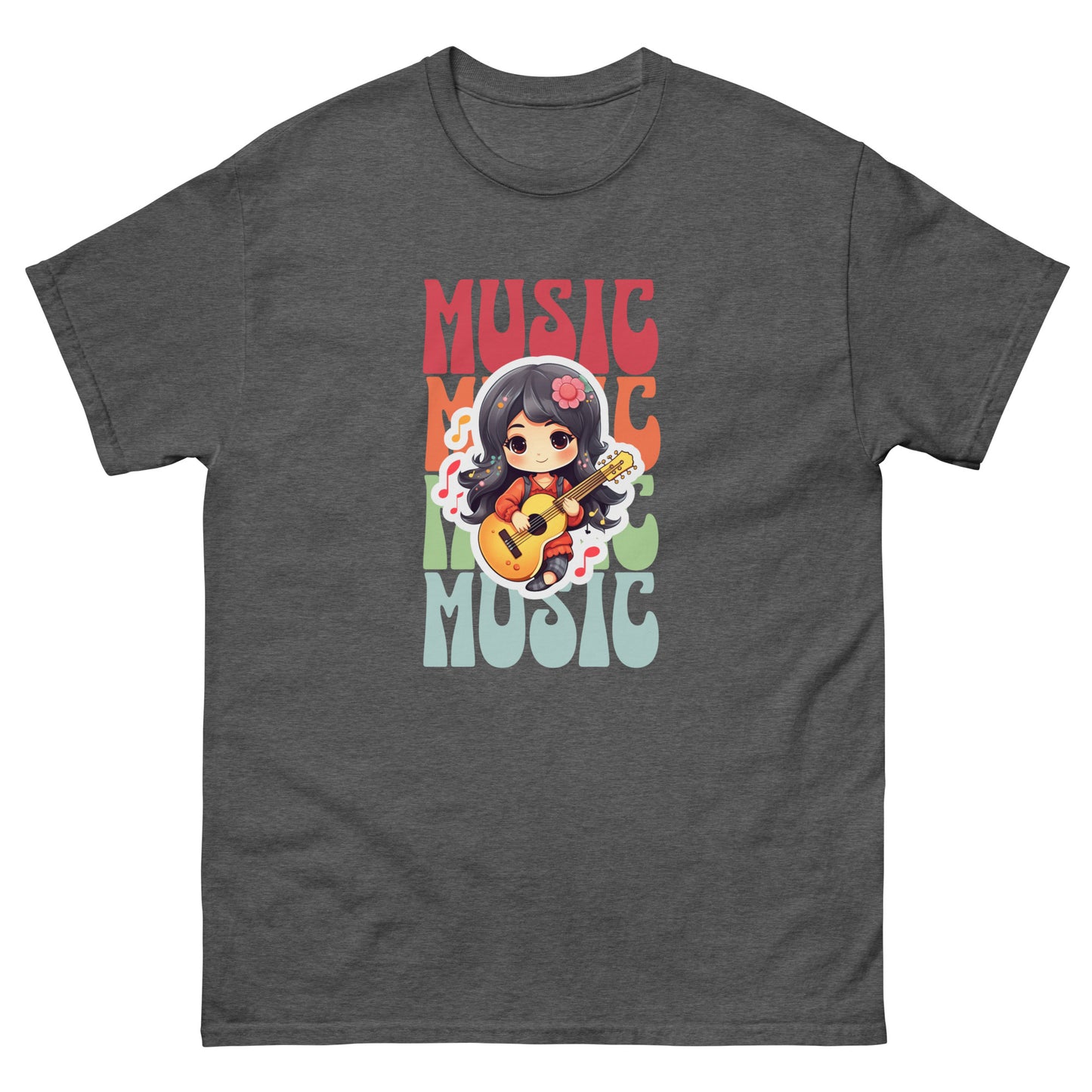 Colorful Music: Guitar Girl T-Shirt
