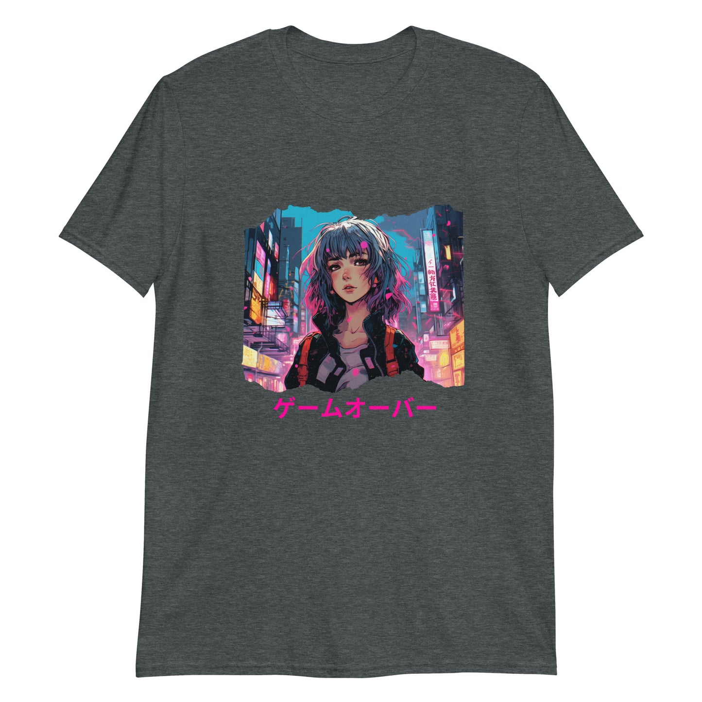 Cyberpunk Anime Game Over T-Shirt