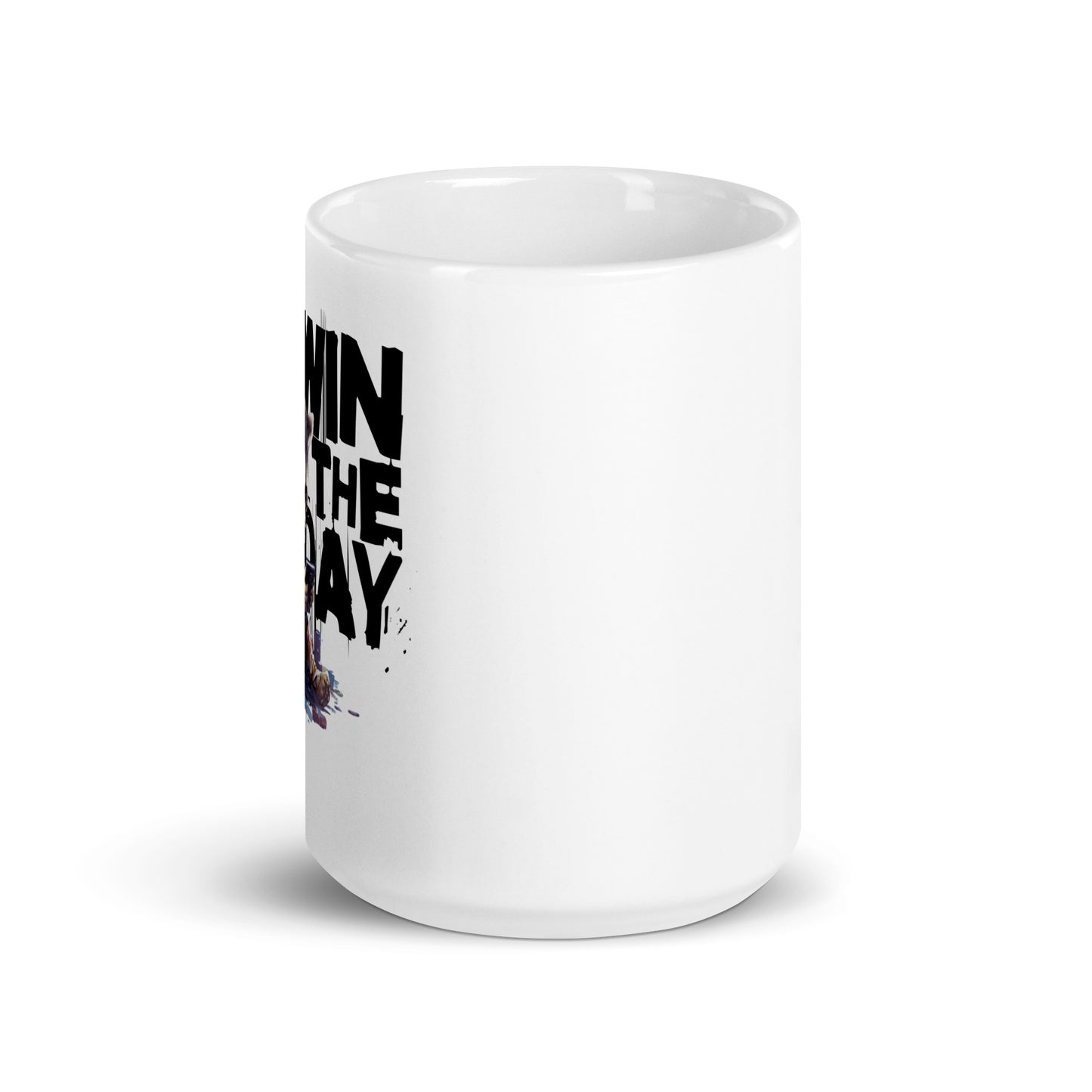 Gaming Raccoon: Win the Day White Mug