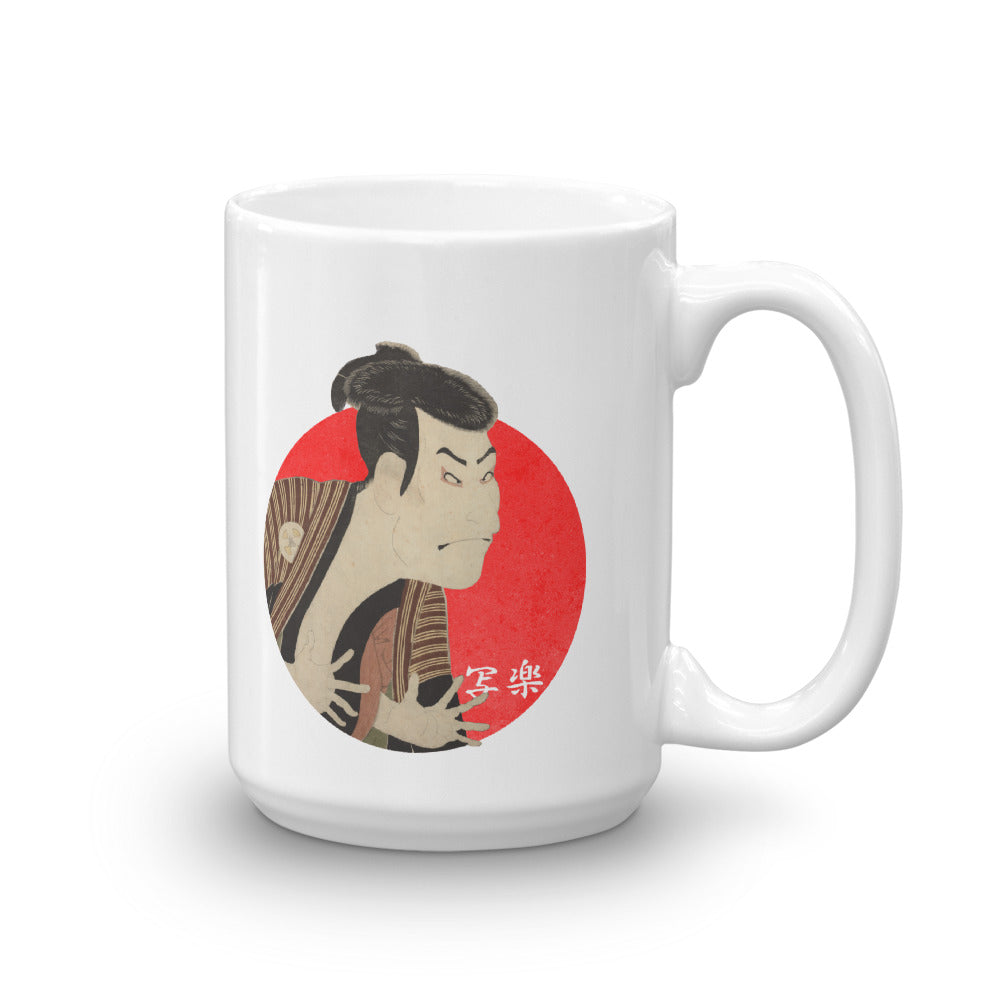 Premium Sharaku Ukiyo-e Japanese Kabuki Mug - The Japan Shop