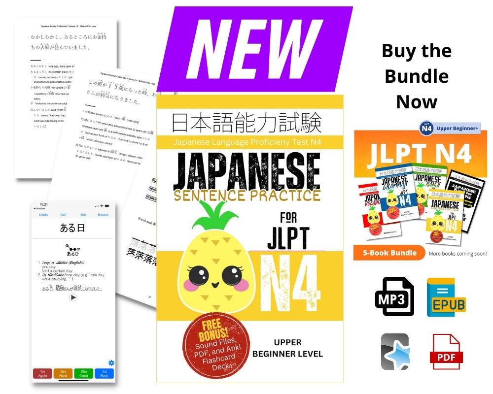 JLPT N4 BUNDLE Japanese Kanji, Grammar, & Vocabulary + More [DIGITAL DOWNLOAD]