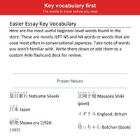 Inside the book: the key vocabulary list before each essay