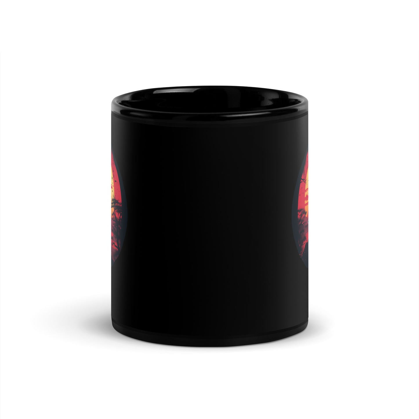Lone Samurai Stares into the Rising Sun | Japanese-Inspired Mug