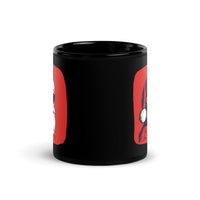 Thumbnail for Cool Santa Wears Red Sunglasses Black Mug