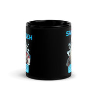 Thumbnail for Santa Tech Cyberpunk Steampunk Christmas Black Mug