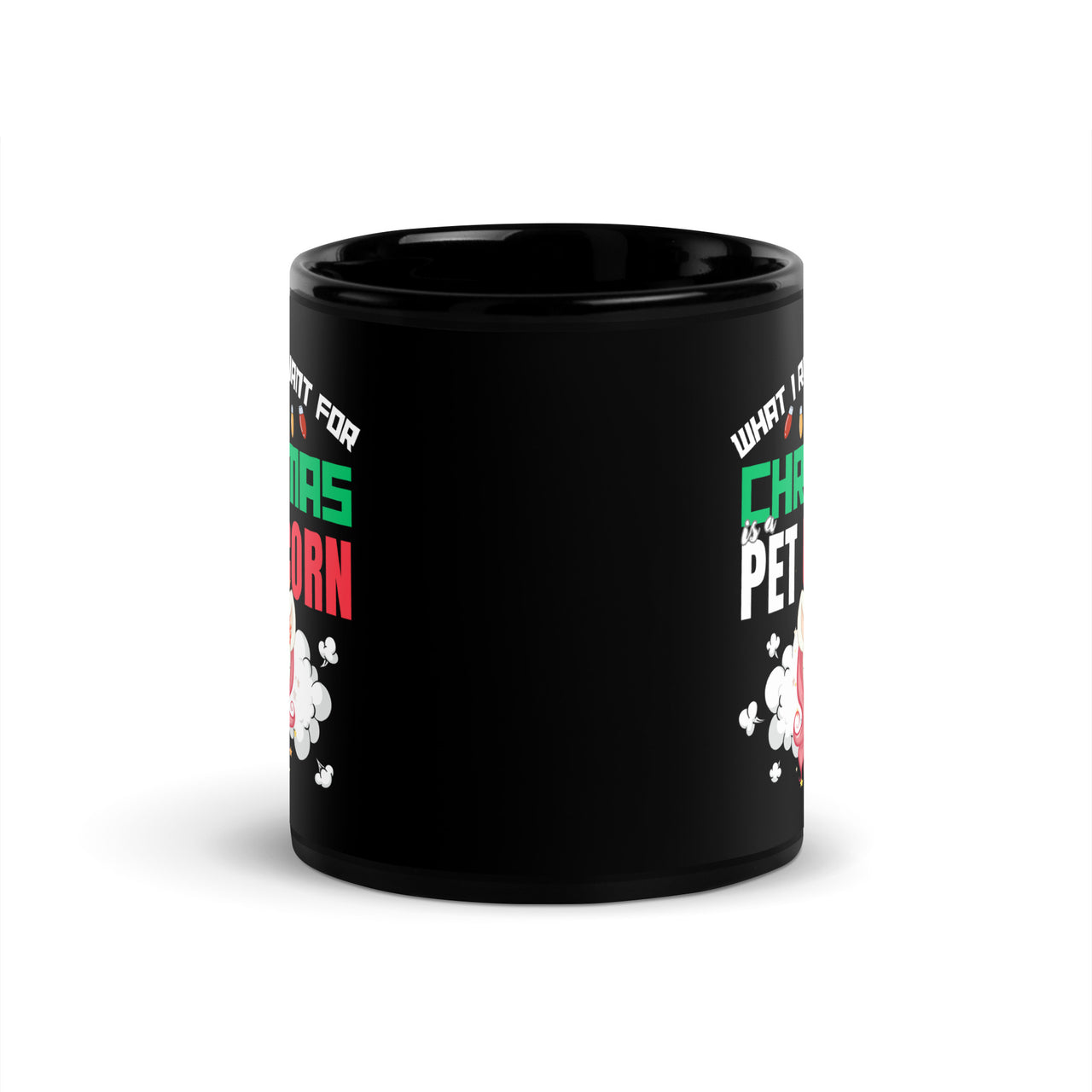 A Pet Unicorn for Magical Holiday Humor Black Mug