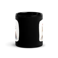 Thumbnail for Santa Hat Feline for Festive Cheer Black Mug