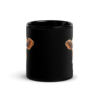 Thumbnail for Silly Cow Tongue-Out A Whimsical Black Mug