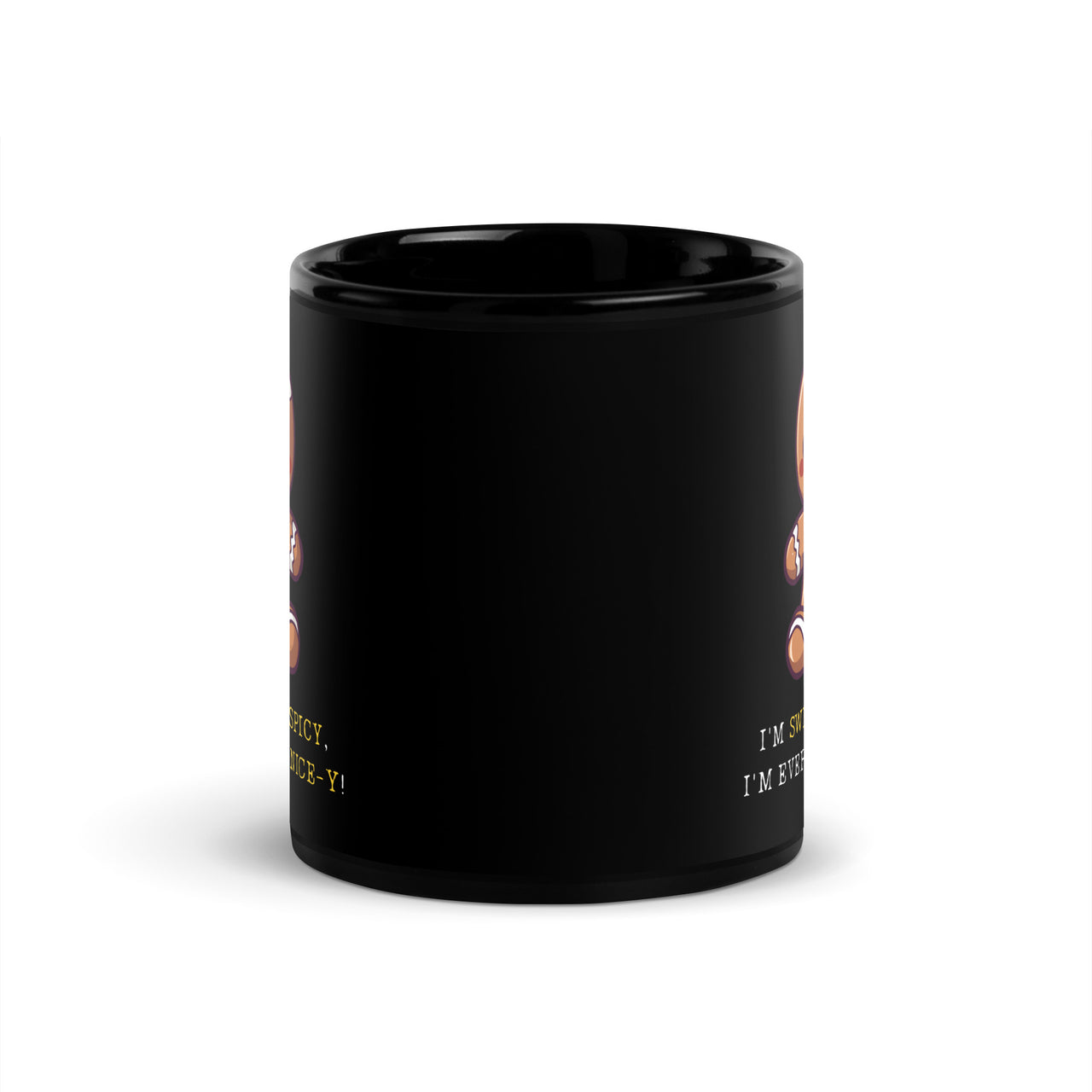 Gingerbread Man: Everything Nice-y Black Mug