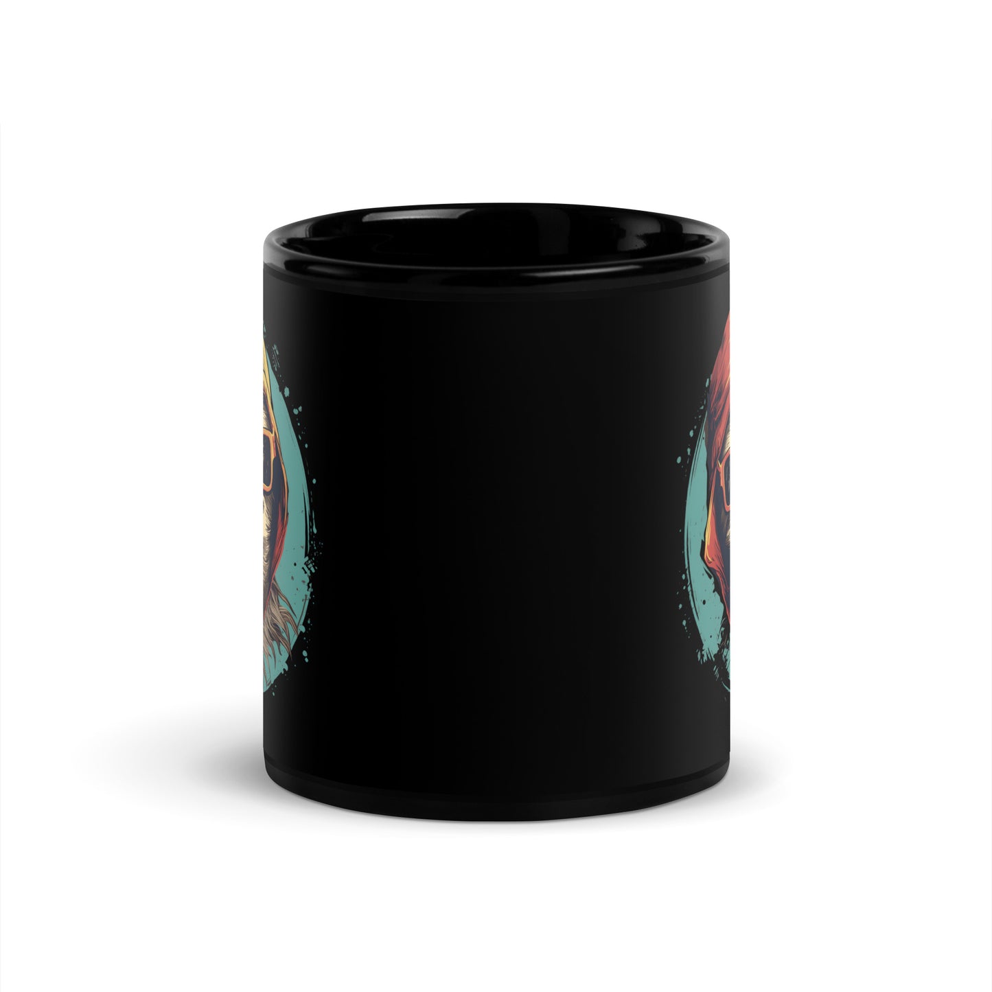 Sloth Swag Just Chill with Me Black Mug