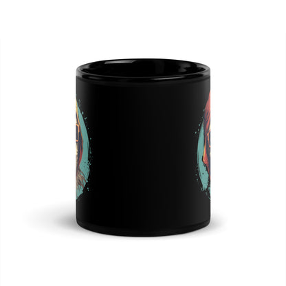 Sloth Swag Just Chill with Me Black Mug