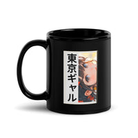 Thumbnail for Mysterious Tokyo Girl 東京ギャル Black Glossy Mug