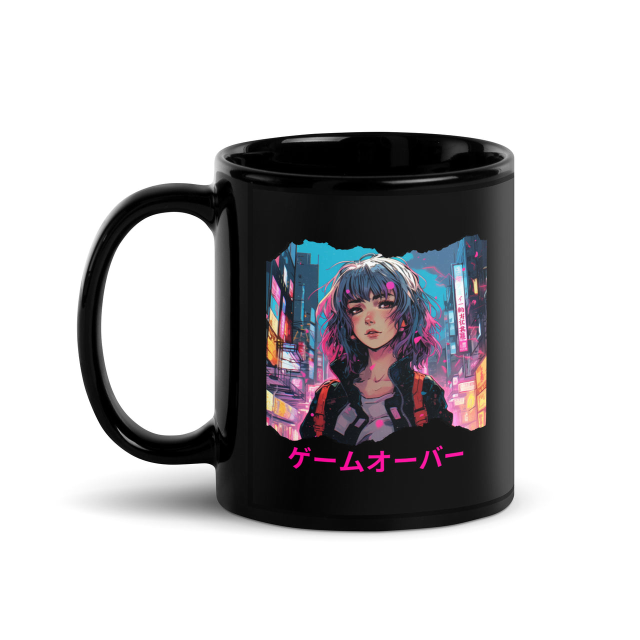 Cyberpunk Anime Game Over