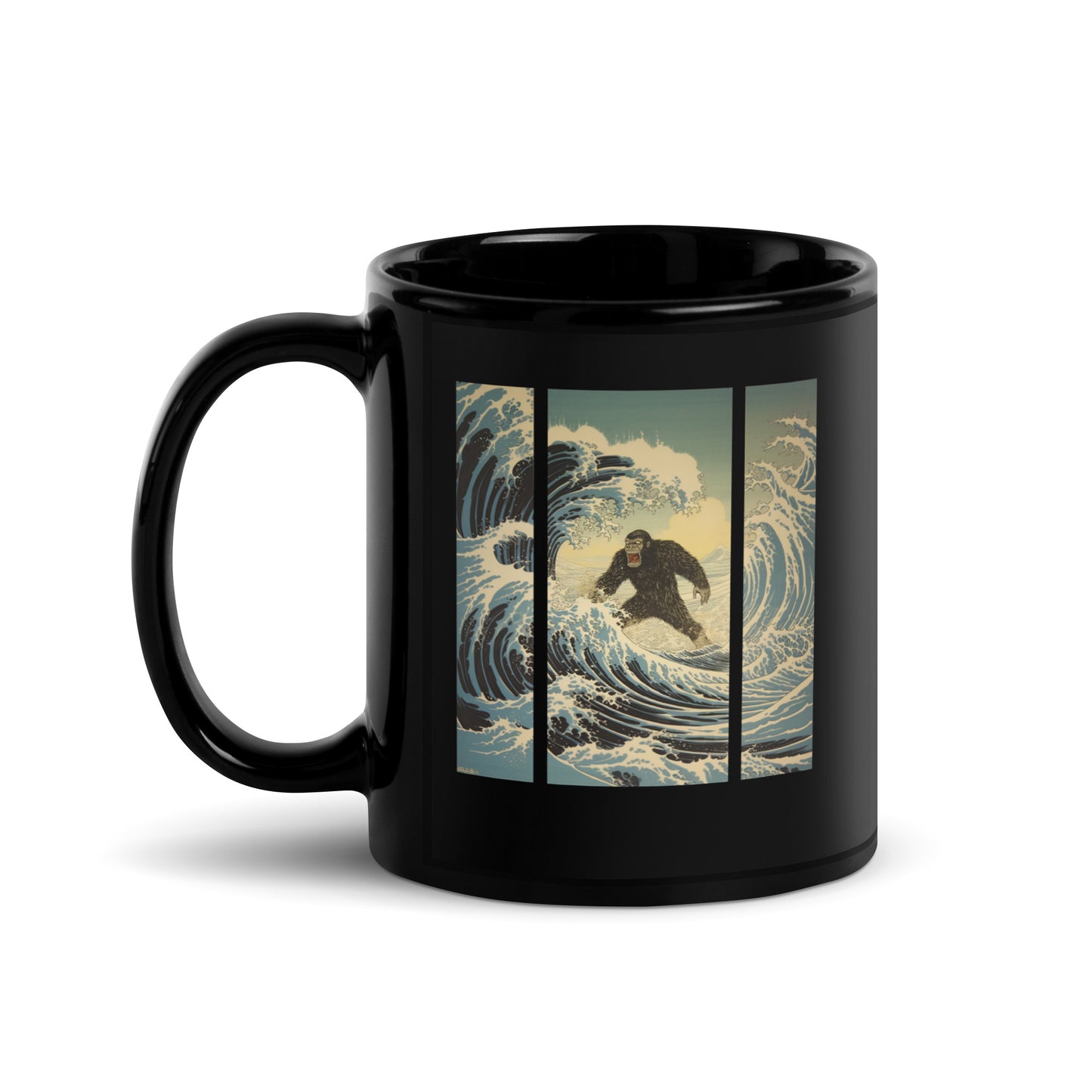 Ukiyoe Meets Gorilla The Hokusai Wave