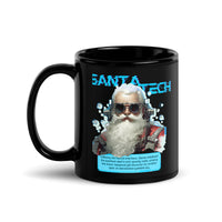 Thumbnail for Santa Tech Cyberpunk Steampunk Christmas Black Mug