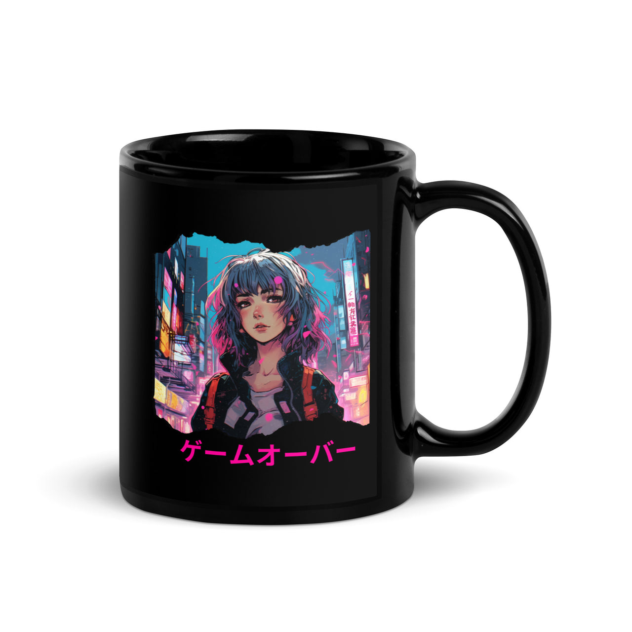 Cyberpunk Anime Game Over