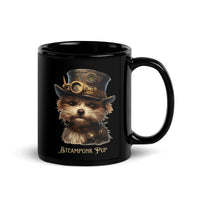 Thumbnail for Steampunk Style Dog - Steampunk Pup Black Mug