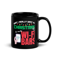 Thumbnail for More Wi-Fi Bars for Holiday Connectivity Black Mug
