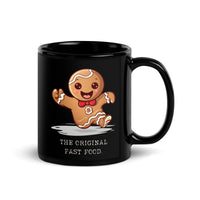 Thumbnail for Gingerbread Man: Original Fast Food Black Mug