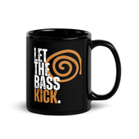 Thumbnail for Let the Bass Kick Spiral Abstract Music Black Mug