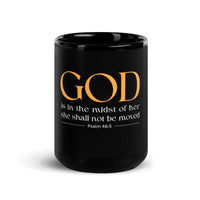 Thumbnail for Psalm 46:5 Artwork Divine Presence Black Mug