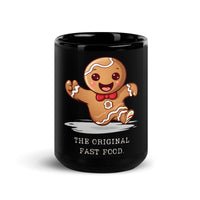 Thumbnail for Gingerbread Man: Original Fast Food Black Mug