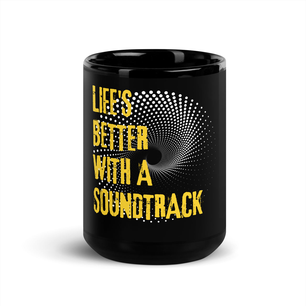Life's Better with a Soundtrack Black Mug