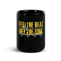 Thumbnail for Feel the Beat, Free the Soul: Heartbeat Black Mug
