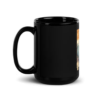 Thumbnail for Ukiyo-e Cat Off the Coast of Kanagawa Black Mug