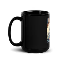 Thumbnail for Ukiyo-e Cats Riding the Great Wave Black Mug