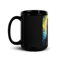 Thumbnail for Impressionist Black Cat Night Black Mug