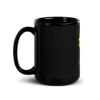 Sunflower Love Inspirational Positivity Black Mug