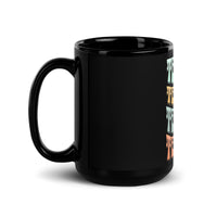 Thumbnail for Teacher Waves Text Art Black Mug