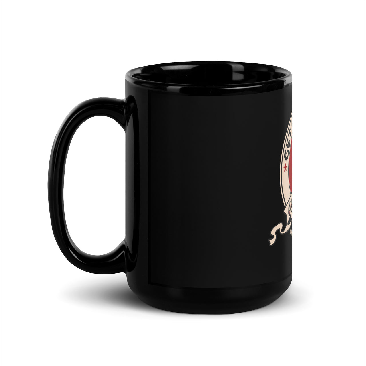 Get Off My Lawn: Well Aged and Grumpy Black Mug