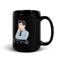 Thumbnail for Up to No Good よからぬことを考えている Black Glossy Mug