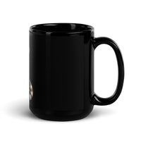 Thumbnail for Steampunk Anime Cat Gear Up Black Mug