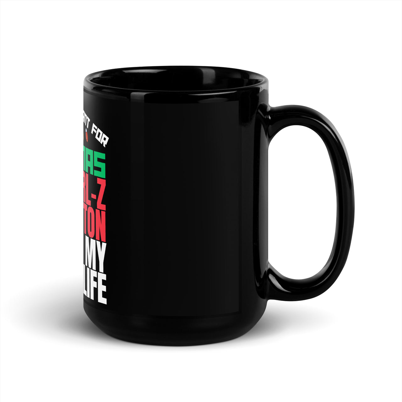 Christmas Laughs Control-Z Button Humor Black Mug