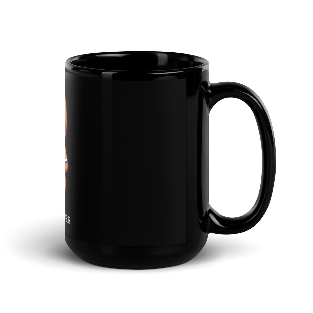 Crumble Under Pressure: Sad Gingerbread Black Mug