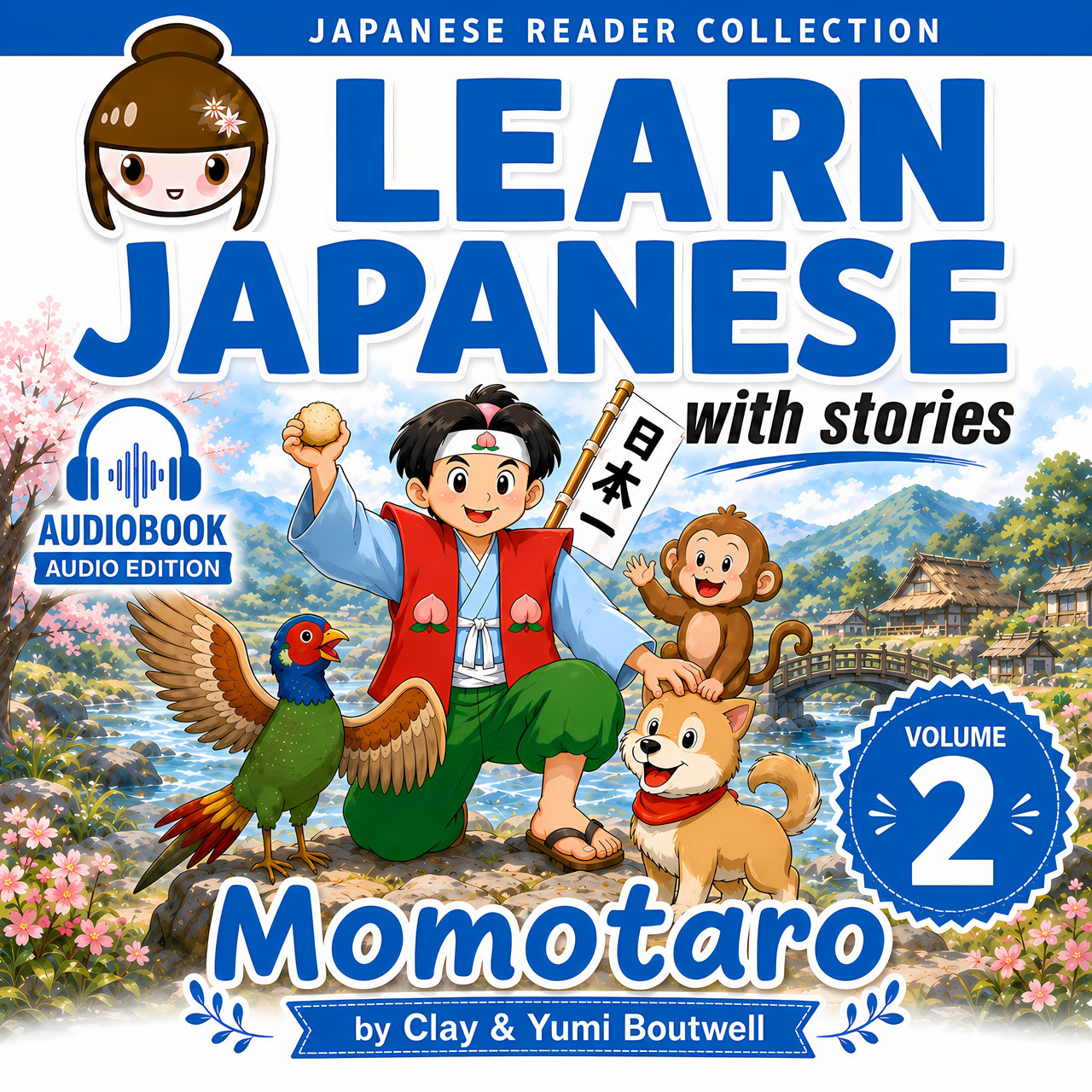 Learn Japanese with Stories 2: Momotaro audiobook cover