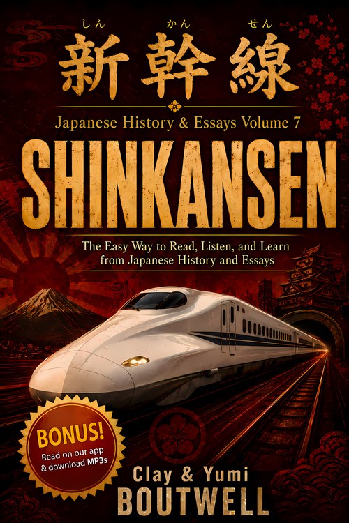 Cover of Learn Japanese with History & Essays Volume 7: The Shinkansen and the Rails of Japan
