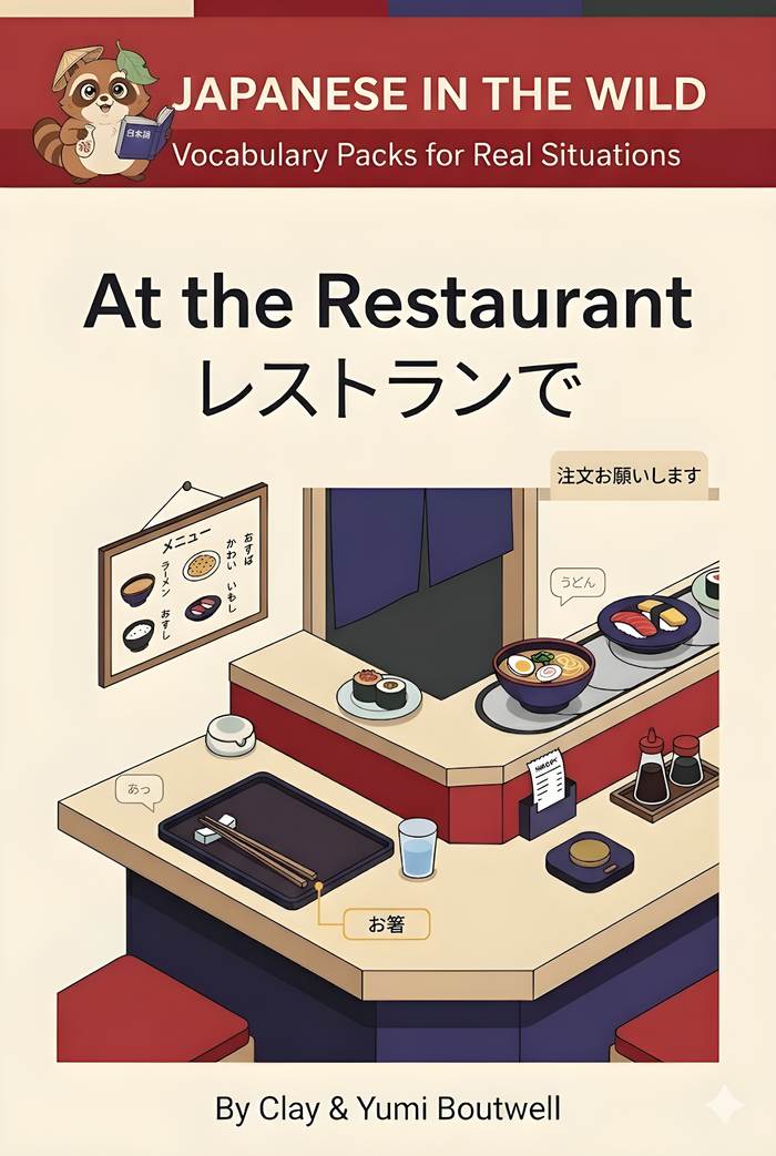 At the Restaurant: Japanese Vocabulary Packs for Real Situations [Paperback]
