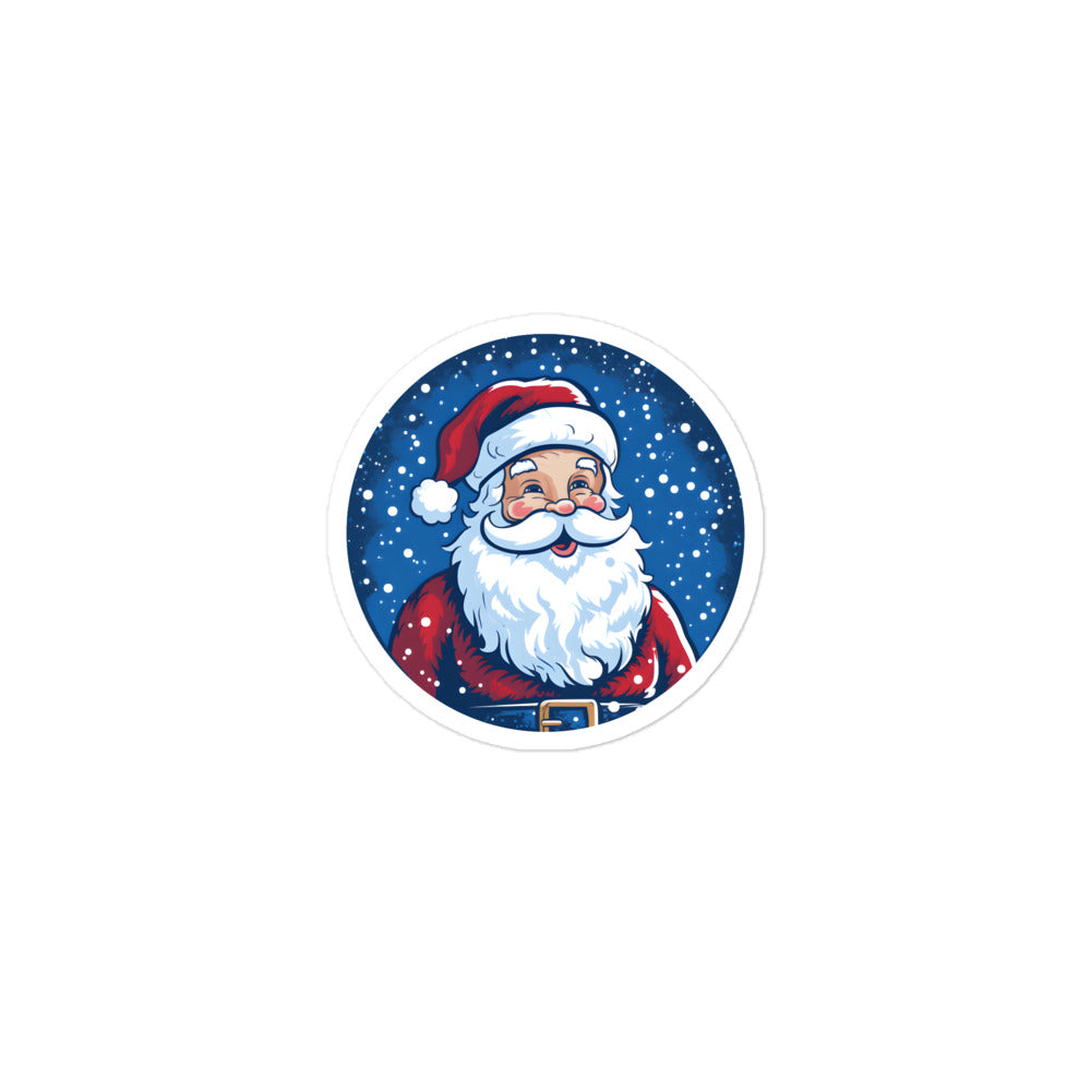 Santa in the Snow Sticker