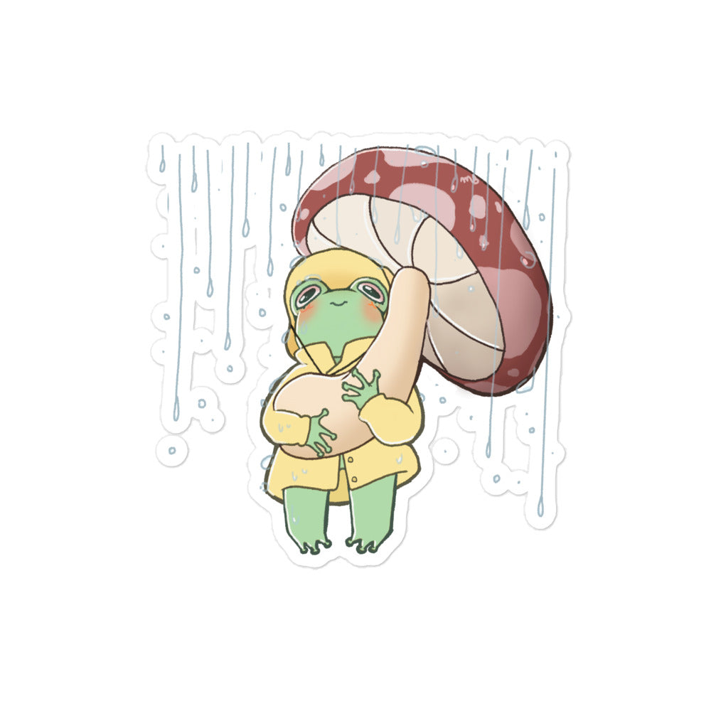 A Froggy's Rainy Day Sticker
