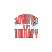 Thumbnail for Jogging is my Therapy Run Away Stress Sticker