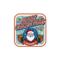 Thumbnail for Retro Merry Christmas: Santa Smiles Sticker