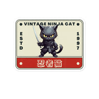 Thumbnail for Vintage Ninja Cat Estd 1997 Sticker