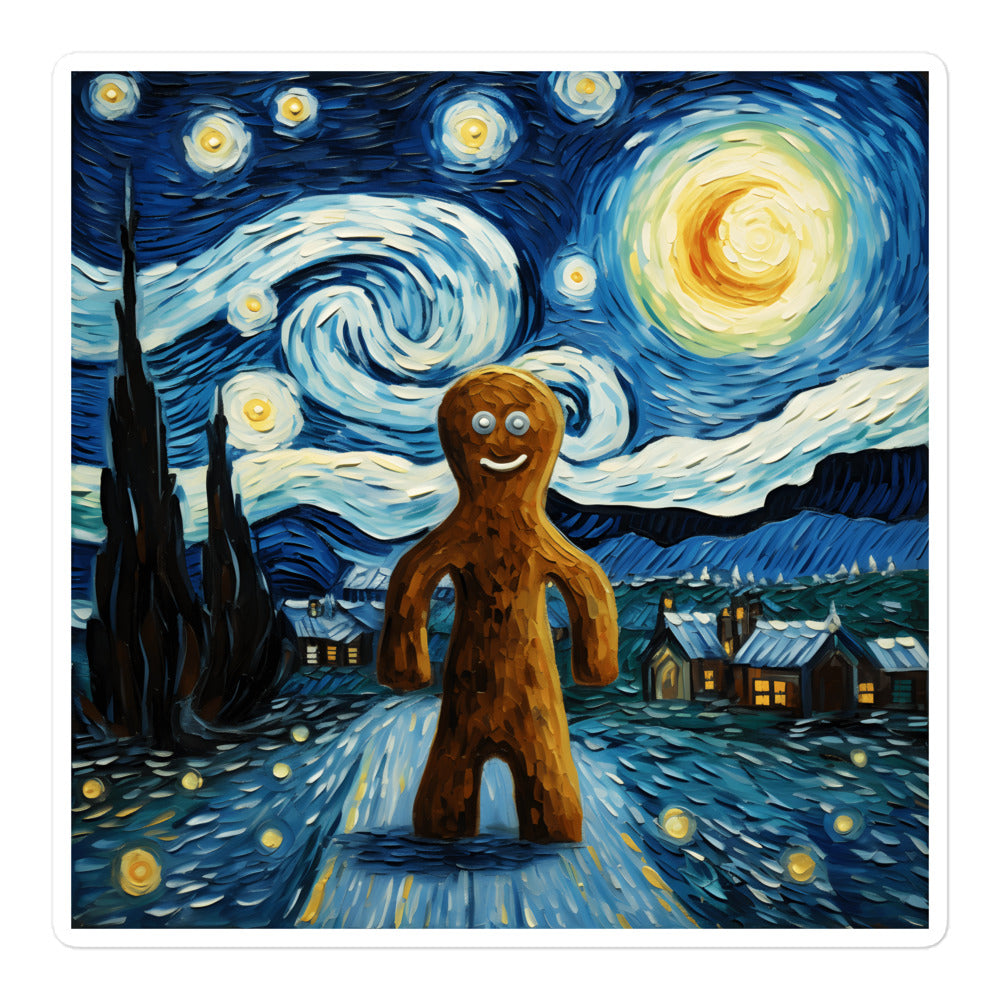 Night in Gingerbread Man Land Sticker