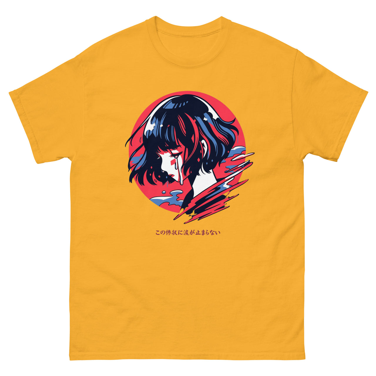 Anime Girl in Tragedy T-Shirt